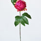 18" Faux Peony Bud Stem Fuchsia