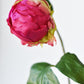 18" Faux Peony Bud Stem Fuchsia