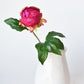18" Faux Peony Bud Stem Fuchsia