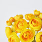 10" Faux Yellow Ranunculus Stem Bundle
