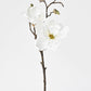 19" Faux Magnolia Stem White
