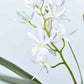 16" Faux Mini Orchid Stem with Leaves and Roots
