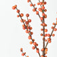 43" Faux Outdoor Orange Berry Stem