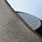 4" x 10yd Brown/Tan Woven Herringbone Ribbon