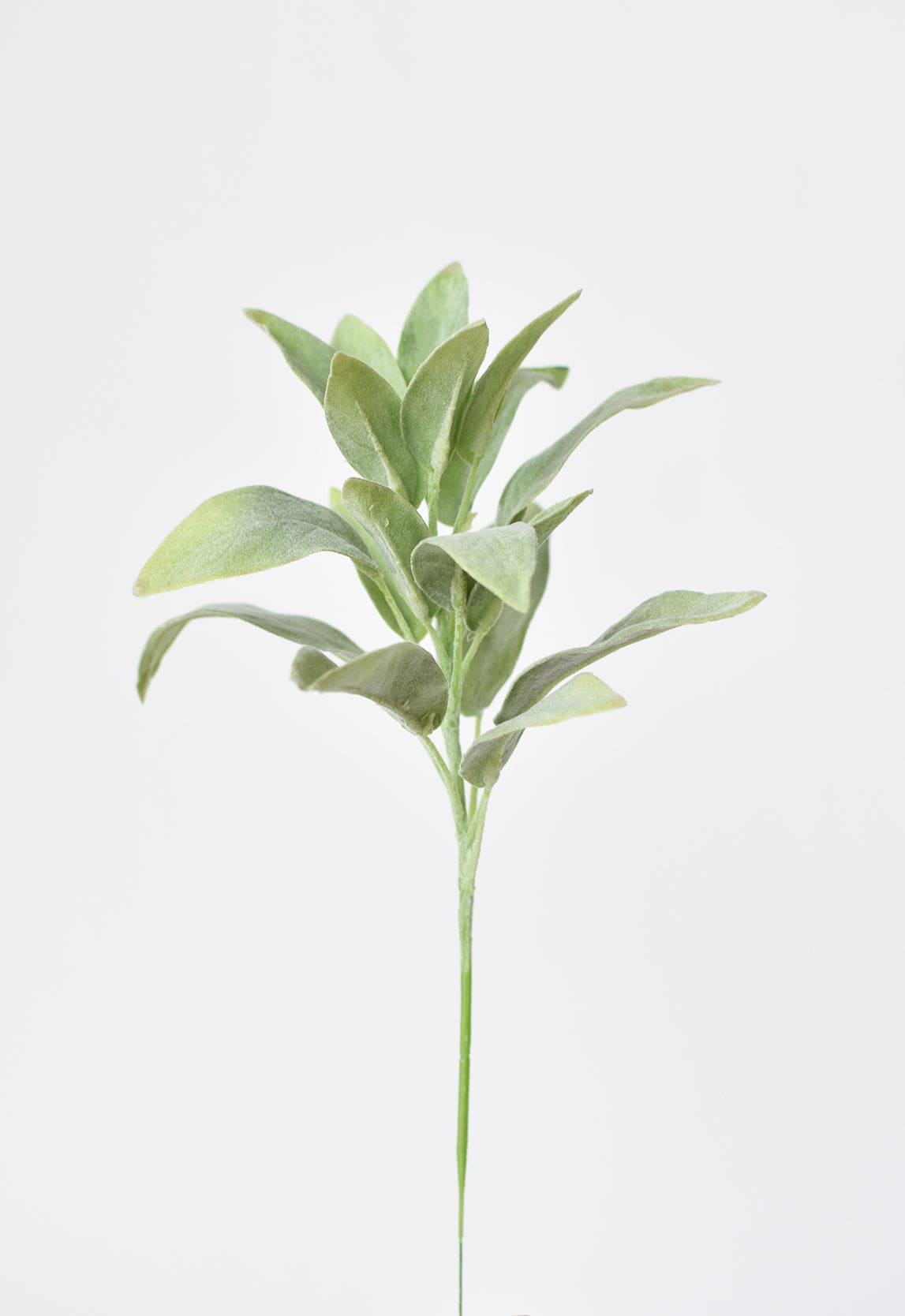 12" Faux Green Sage Pick Stem