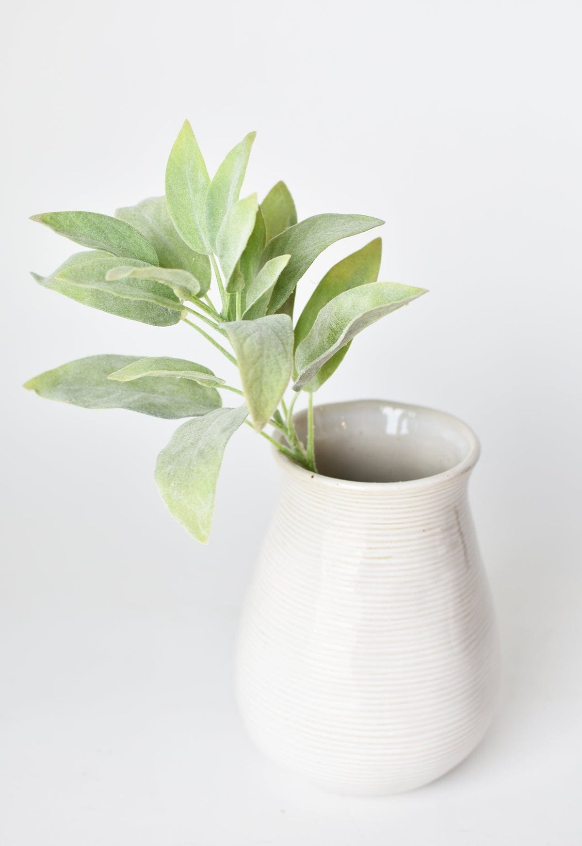 12" Faux Green Sage Pick Stem