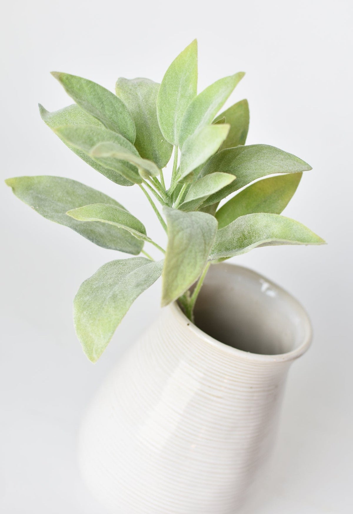 12" Faux Green Sage Pick Stem