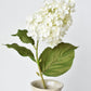 28" Faux Cone Hydrangea Stem White