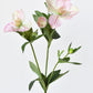 25" Faux Helleborus Stem Pink / Green
