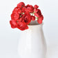 10.5" Faux Red Ranunculus Stem Bundle