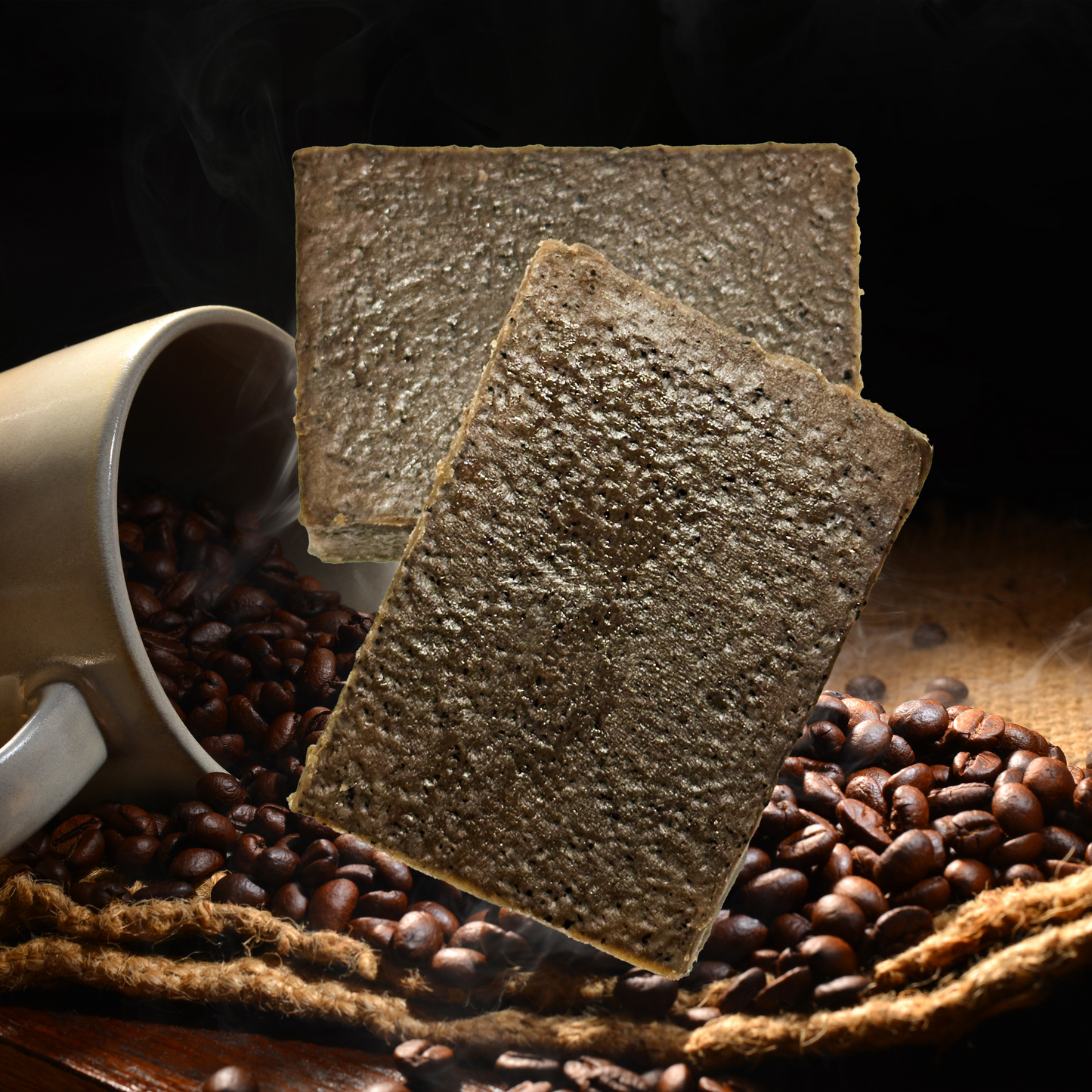 Dark Roast Coffee Handmade Natural Bar Soap Shea Butter Sensitive Skin Coffee Bar Soap