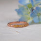 Delicate Rose Gold and Citrine Band