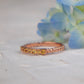 Delicate Rose Gold and Citrine Band