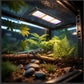 Dimmable LED Reptile UVB Lamp – 12W Long-Life Light w/ Timer & Cycles