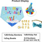 Dog Birthday Bandana, Party Hat & Bow Tie Set for Small- Large Dogs
