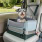 Dog Car Seat Booster for Small Dogs Under 25lbs, Travel Safety Seat with Leash