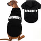 Dog Hoodie Security Fleece Sweatshirt w/ Leash Hole Warm Pet Costume for Small Dogs