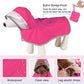Dog Raincoat with Clear Hood Reflective Trim Adjustable XS–3XL in 3 colors