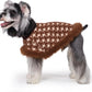 Dog Sweater Cloak Turtleneck Knit Coat XS-XL Small Dogs Winter Warm