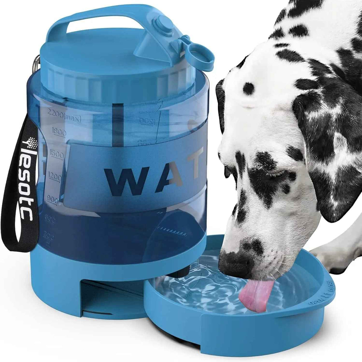 Dog Travel Kit with Water Bottle, Crate Bed & Odor Remover