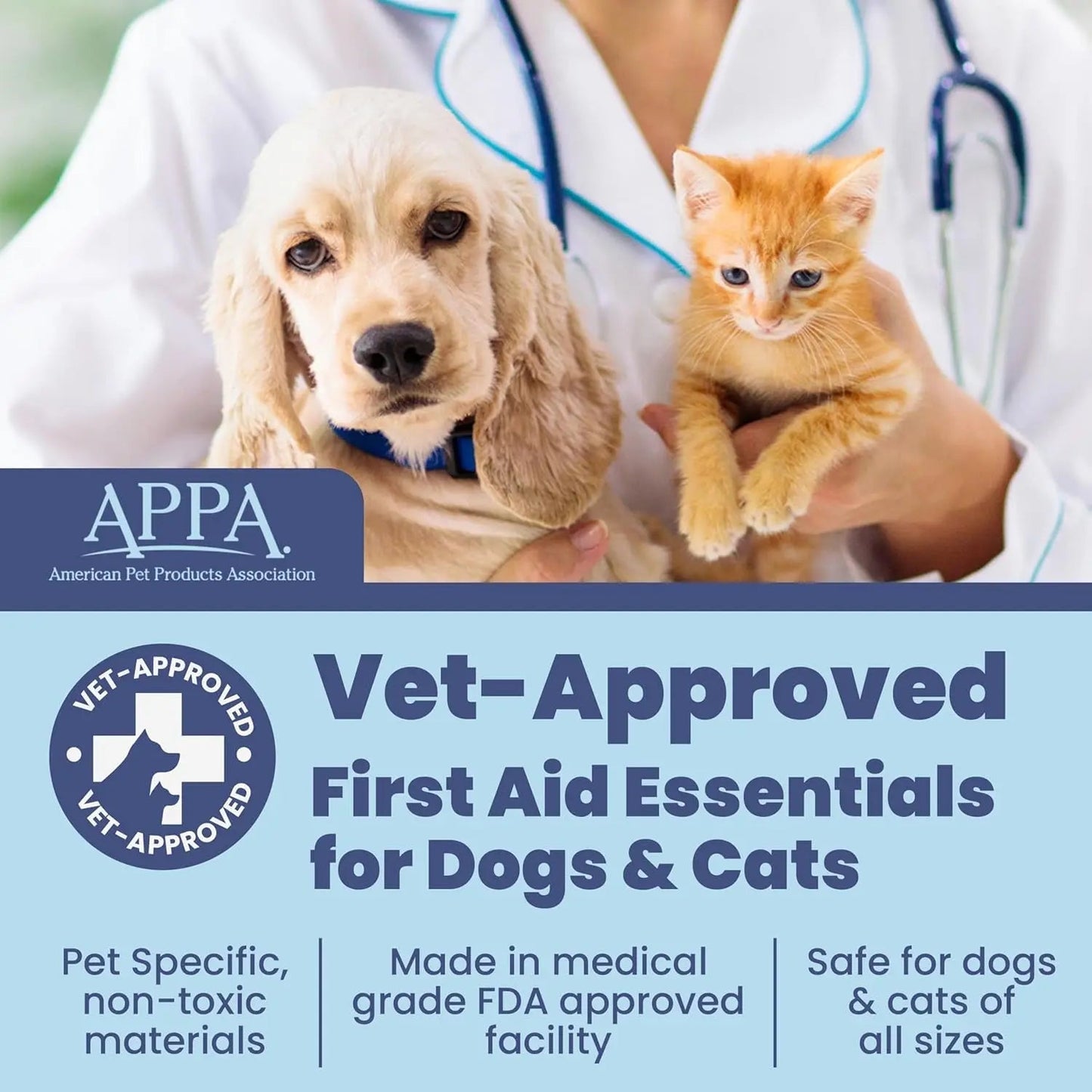 Dog & Cat First Aid Kit Vet Approved Emergency Supplies Travel Home RV