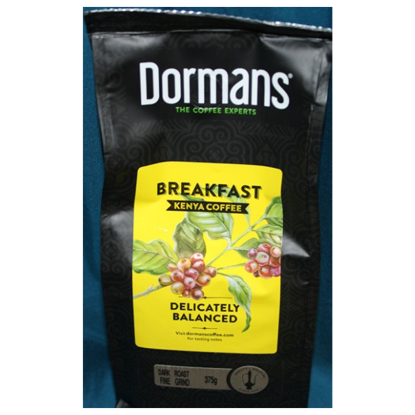 Dormans Breakfast Kenya Coffee - Dark Roast, Fine Grind 375g