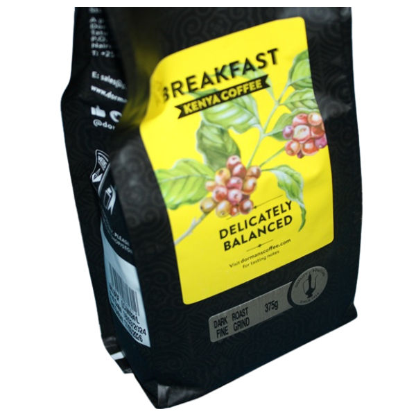 Dormans Breakfast Kenya Coffee - Dark Roast, Fine Grind 375g