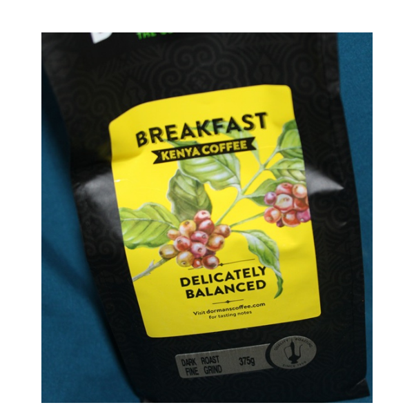 Dormans Breakfast Kenya Coffee - Dark Roast, Fine Grind 375g