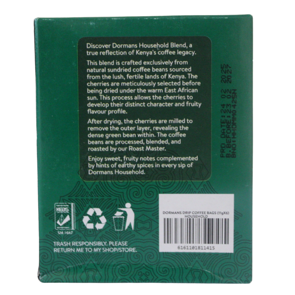 DORMANS HOUSEHOLD DRIP BAG 11G