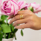 Double Wave Ring