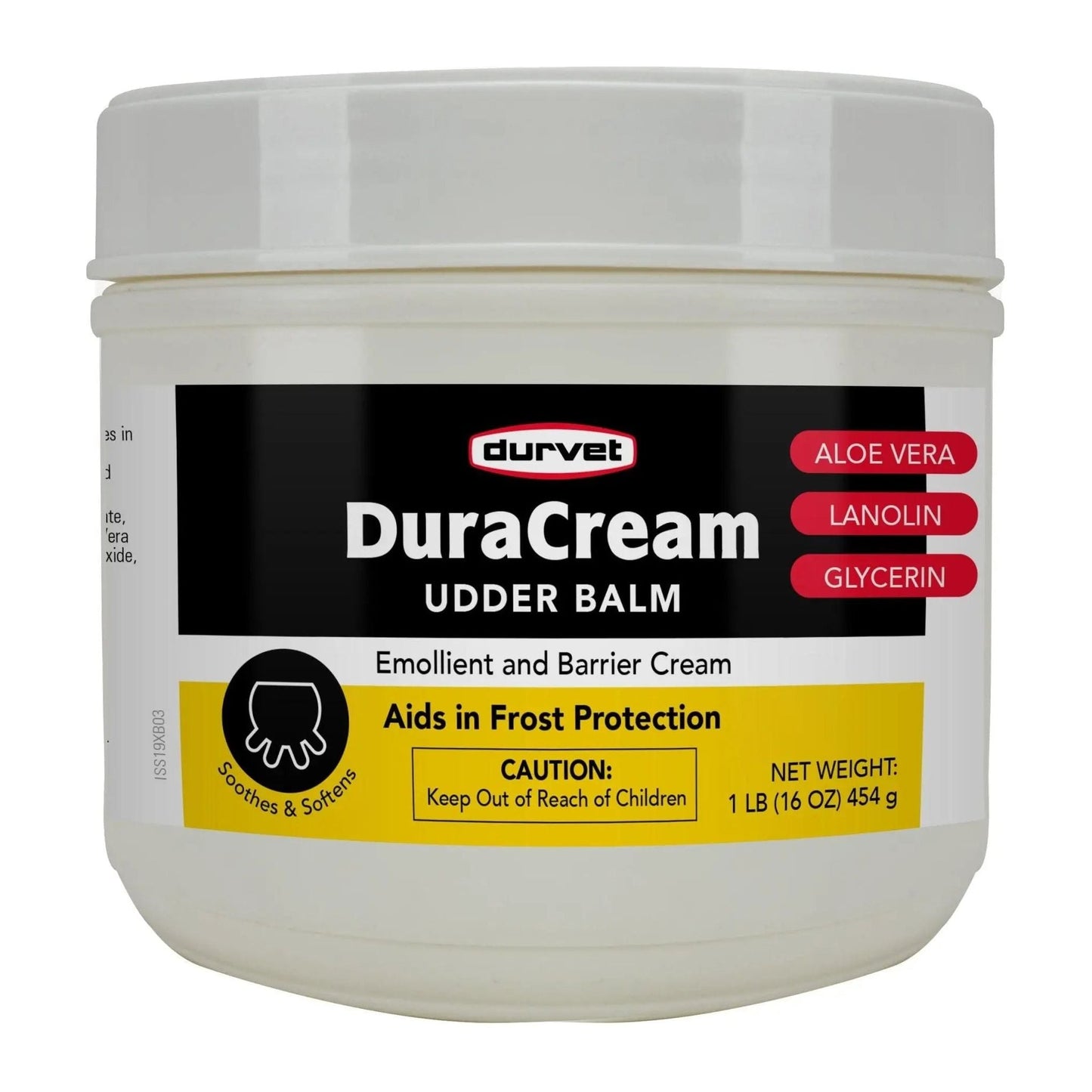 Durvet Duracream Emollient and Barrier Cream for Dairy Cattle Goats Sheep 1 lb.