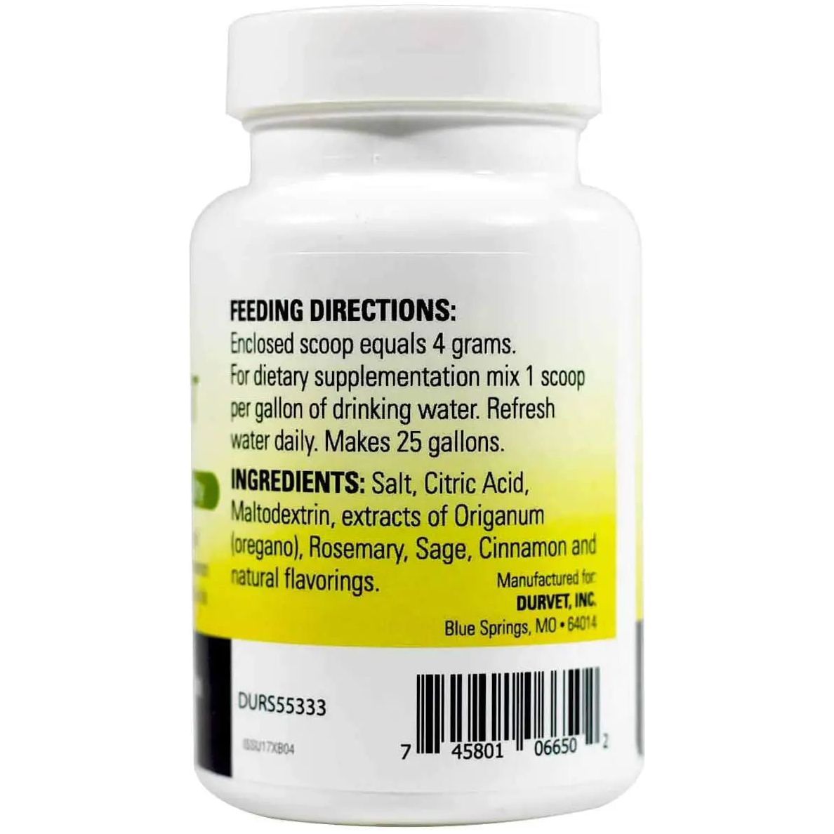 Durvet Durastat with Oregano Poultry Supplement Immune Support 100g