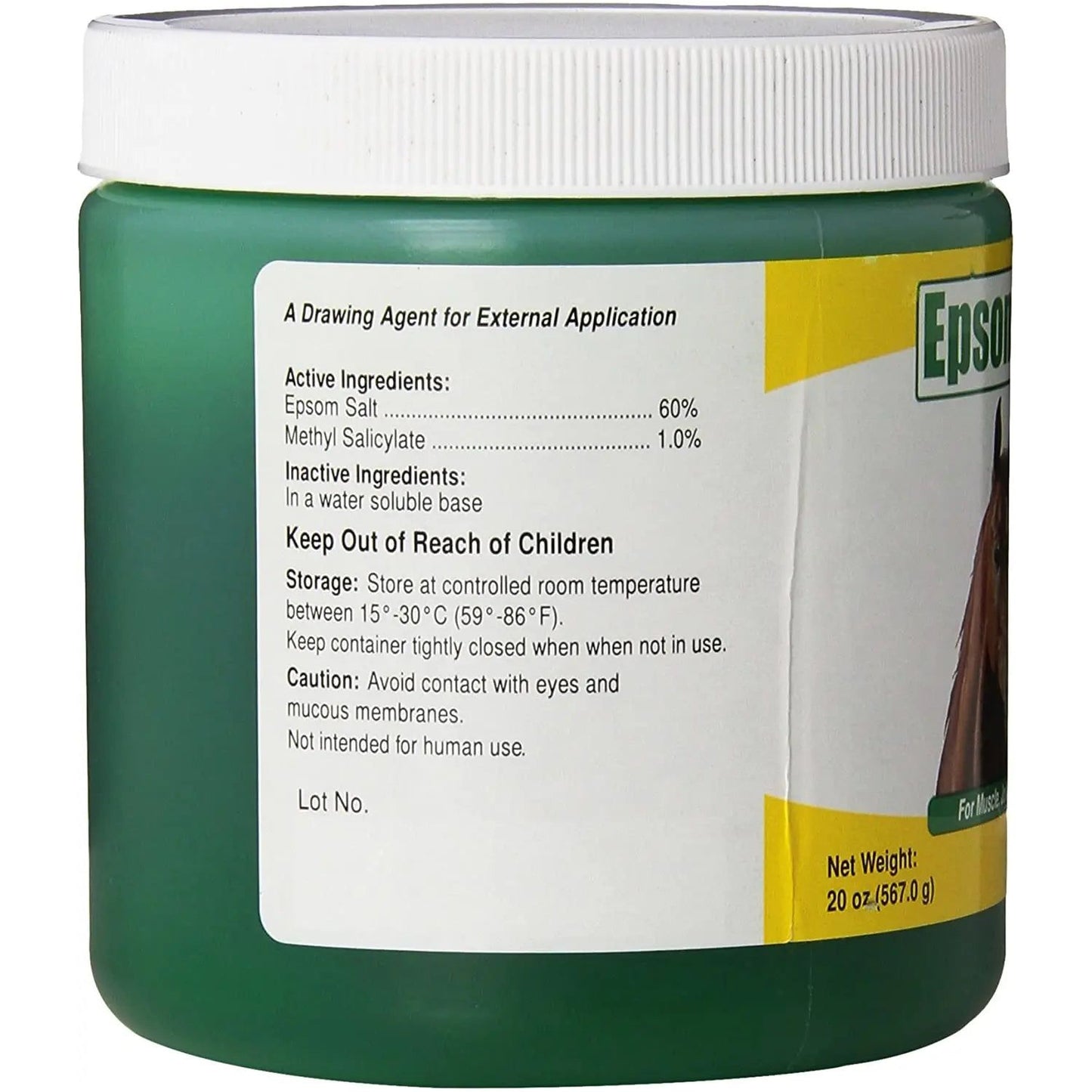 Durvet Epsom Salt Poultice Gel for Horse Muscle Joint Hoof Care 20 oz.