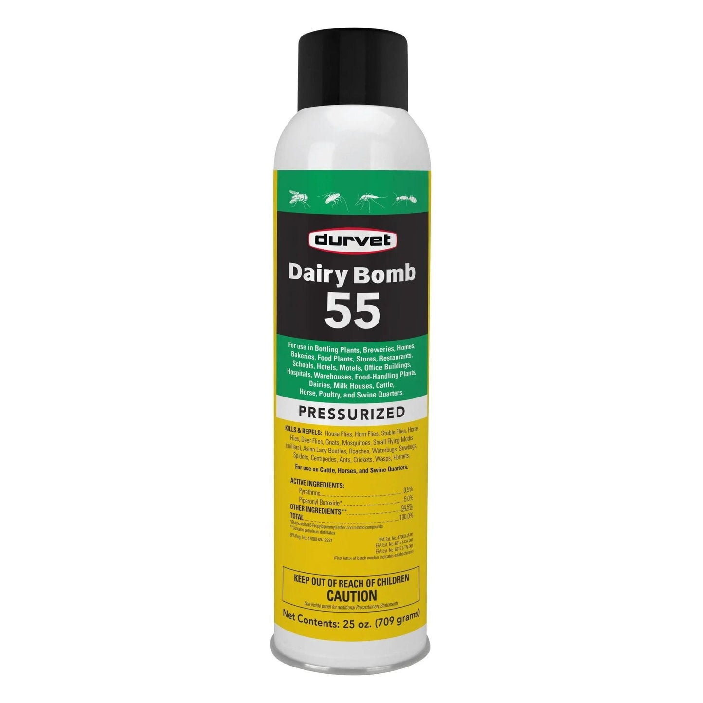 Durvet Fly Dairy Bomb 55 Fogger Green Label 25 oz.