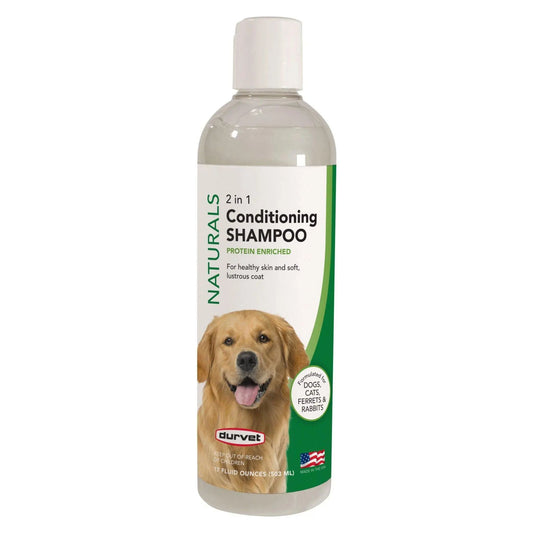 Durvet Naturals 2 in 1 Conditioning Shampoo 17 oz.