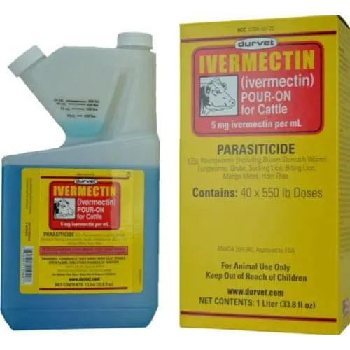 Durvet Pour On Parasiticide for Cattle 250mL
