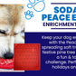 "Peace" Christmas Tree emat - Enrichment Lick Mat for Dogs and Cats | Christmas Tree design | SodaPup