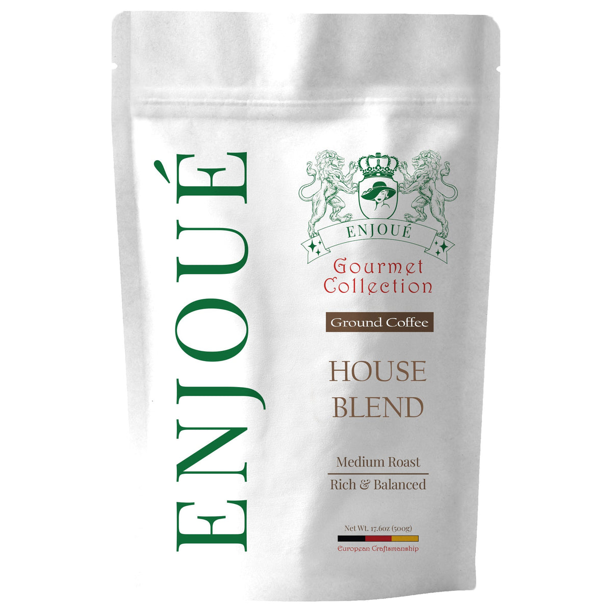 Enjoue House Blend Ground Coffee 17.6oz/500g