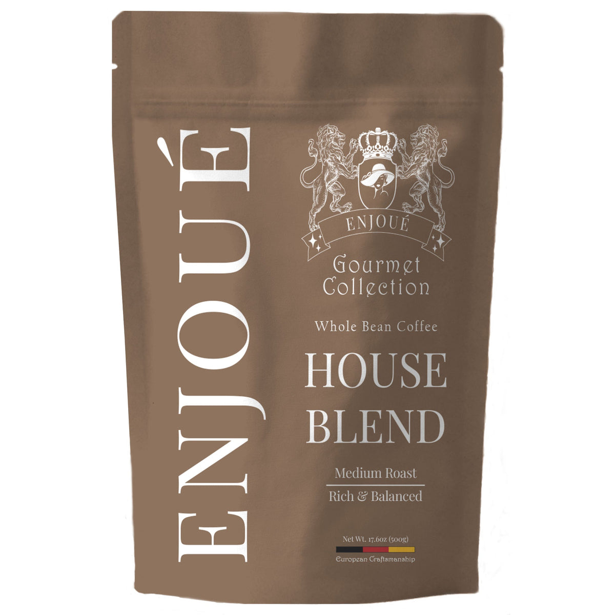 Enjoue House Blend Whole Bean Coffee 17.6oz/500g