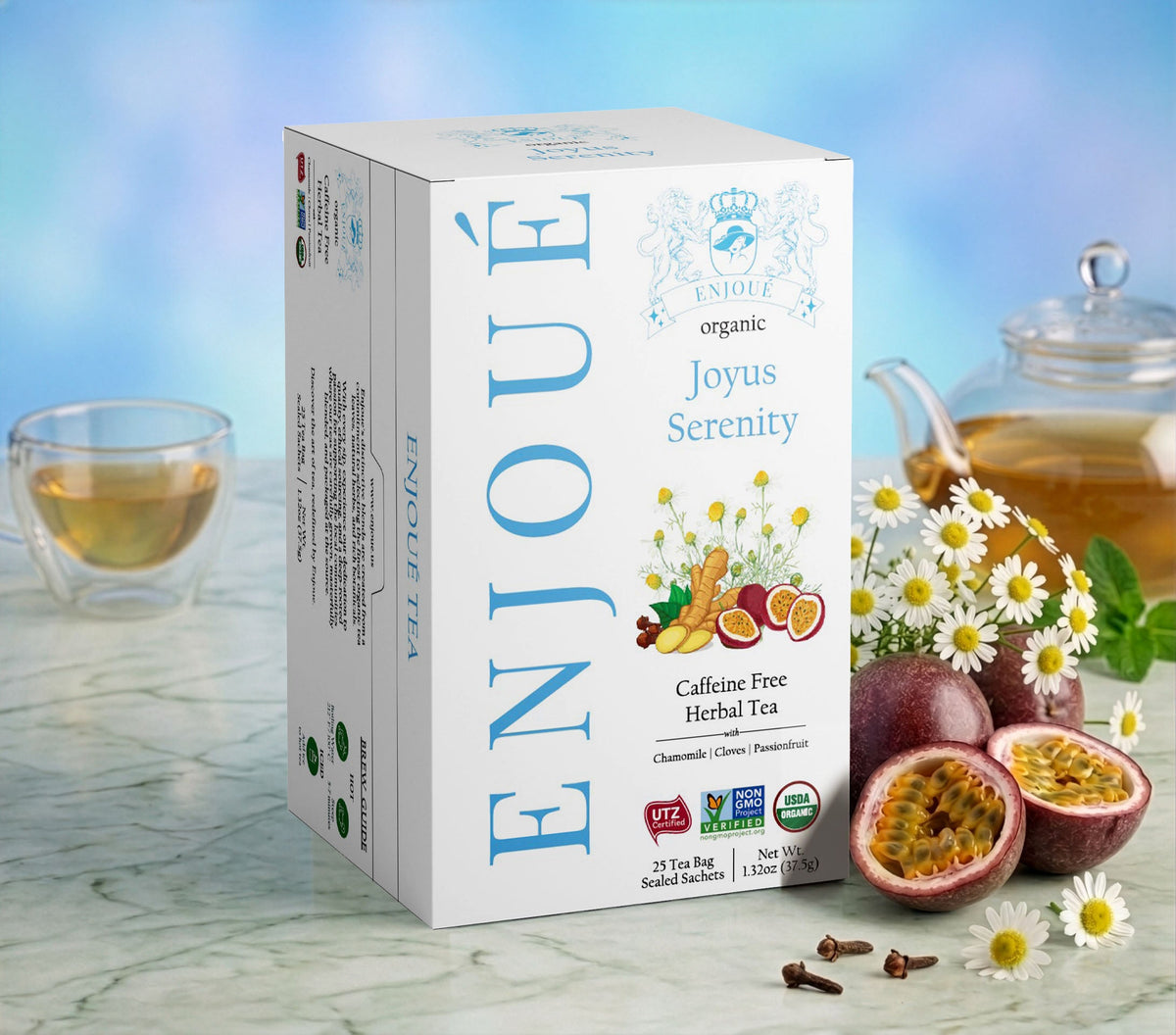 Enjoue Organic Joyous Serenity Herbal Tea 25ct