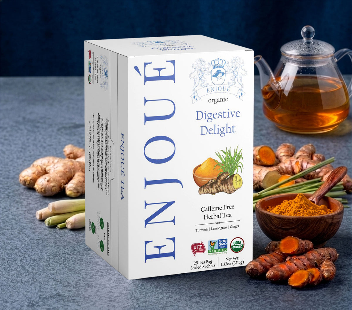Enjoue Organic Digestive Delight Herbal Tea 25ct