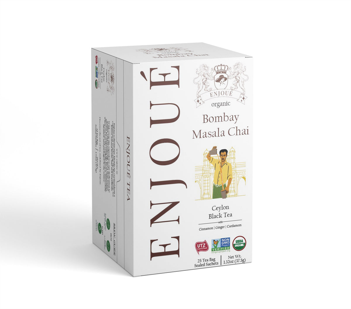 Enjoue Organic Bombay Masala Chai Black Tea 25 tea bags