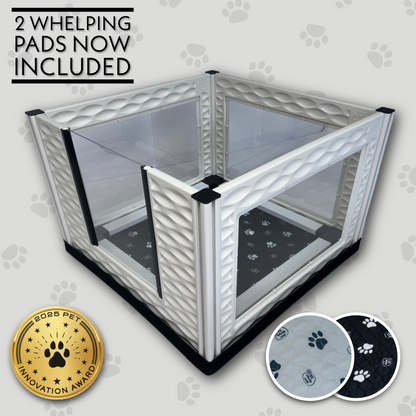 Set de caja de parto alta con ventanas EZclassic con montaje de barandilla