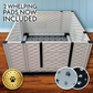Caja de parto alta EZclassic con rieles