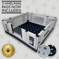 Set de caja de parto con ventanas EZclassic con conjunto de barandilla