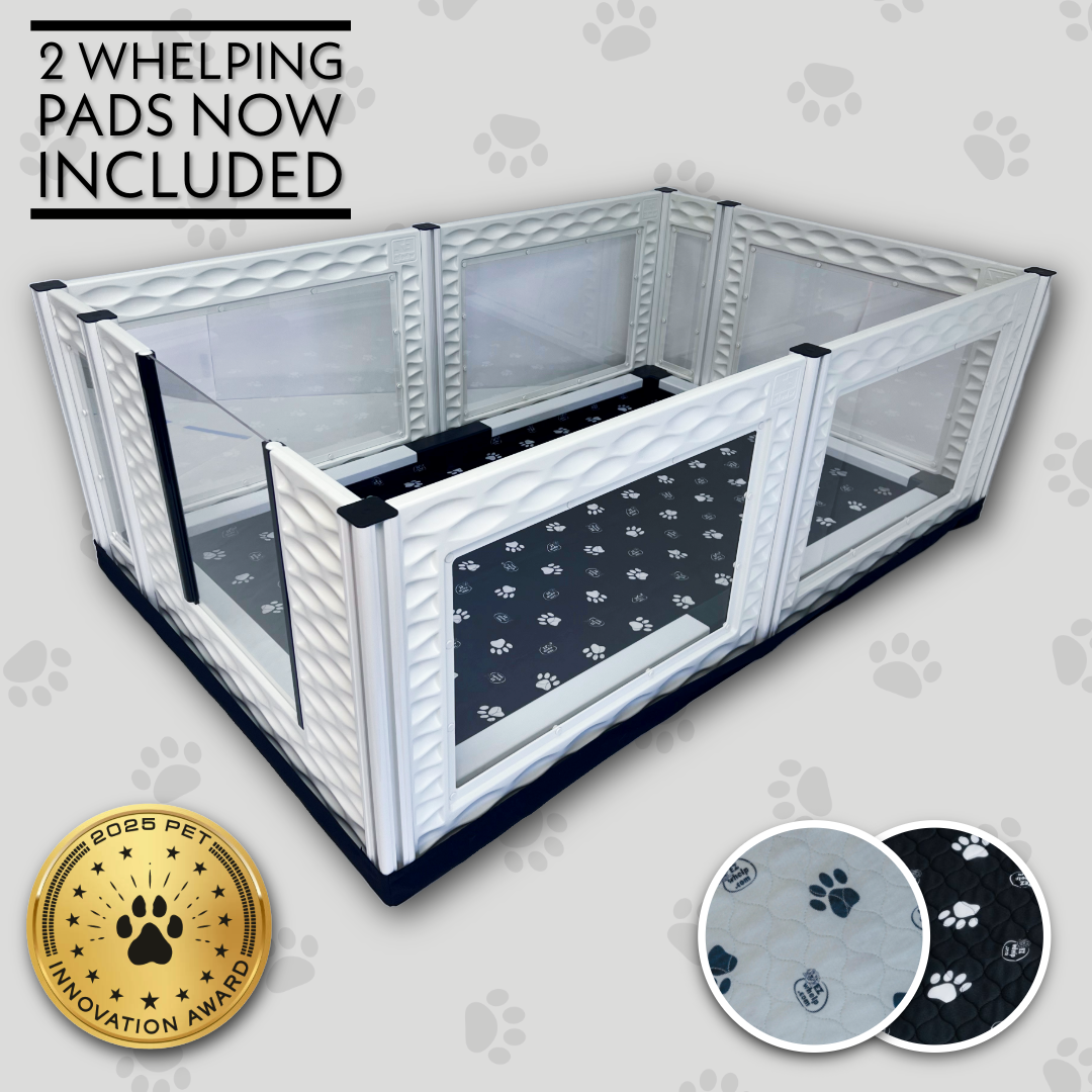 Set de caja de parto alta con ventanas EZclassic con montaje de barandilla