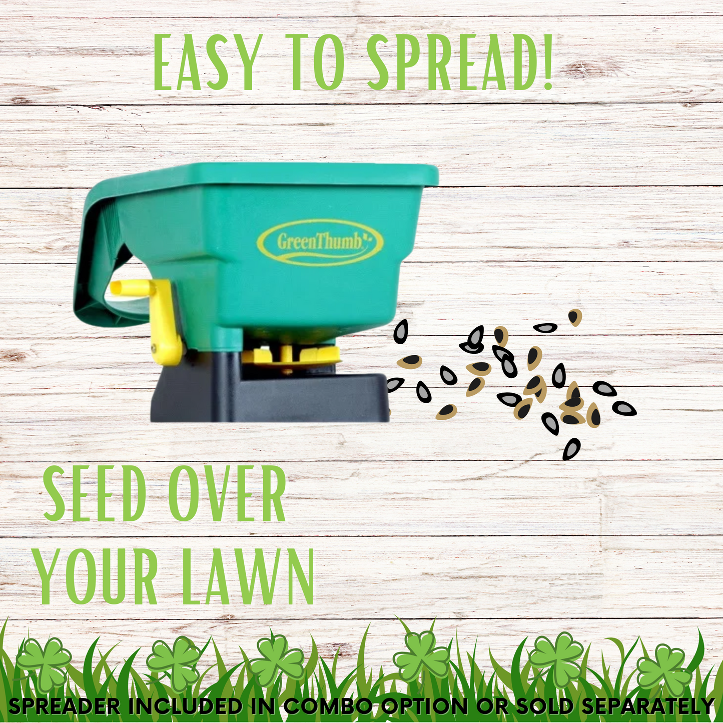 Micro Clover + Mow Less Grass Seed