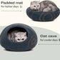 Eco-Friendly Cat Cave Bed – Handmade 100% Merino Wool Felt Hideout for Cats & Kittens