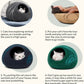 Eco-Friendly Cat Cave Bed – Handmade 100% Merino Wool Felt Hideout for Cats & Kittens