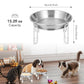 Elevated Cat Bowls Stainless Steel Raised Anti Vomit Small Dog 2/3 Pack